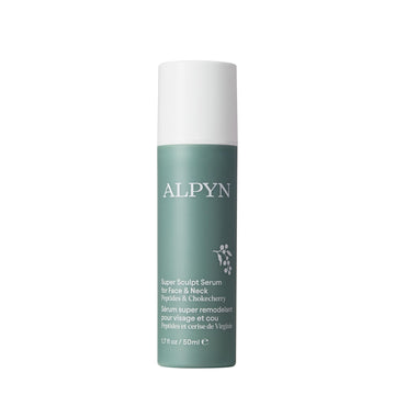 Alpyn Super Sculpt Serum front bottle showing compact design and easy dispensing benefit