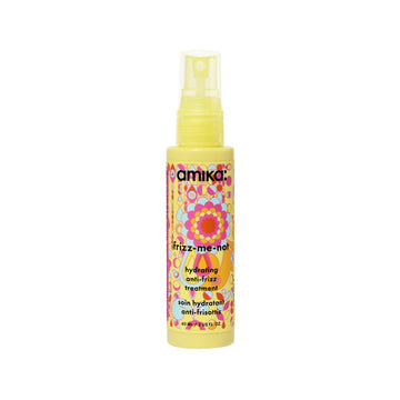 amika Frizz-Me-Not front bottle showing product benefit and sleek design
