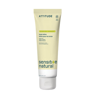 ATTITUDE front bottle view showing label and vanilla cream scent benefit