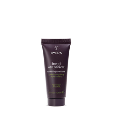 Aveda Invati Ultra Rich front packaging showing product and benefit of thicker hair