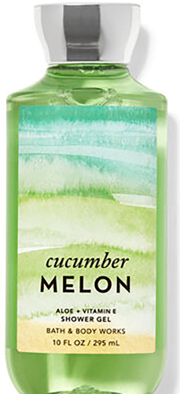 Bath & Body Works front bottle view showing label and refreshing cucumber-melon scent