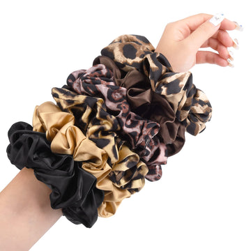 CEELGON front pack of six scrunchies showing color variety and styling convenience