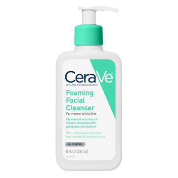 CeraVe front packaging showing bottle and clear gel benefit: recognizable, gentle cleansing