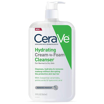 CeraVe bottle front view showing product name and 19 oz size for clear identification and trust