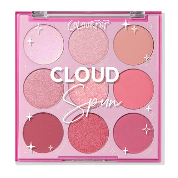 ColourPop Cloud Spun front packaging showing palette layout and finishes
