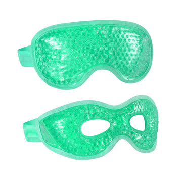 CONSGIJI front view of green gel eye mask package showing product benefits