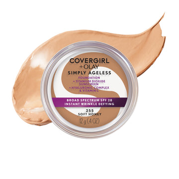 COVERGIRL front bottle view showing label and SPF 28 protection benefit