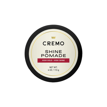 Cremo pomade front jar showing label and premium packaging benefit