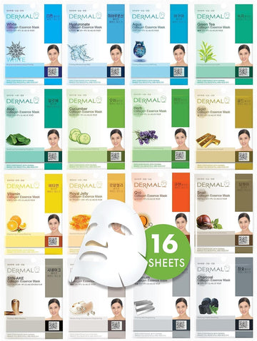 DERMAL front packaging of 16-pack showing variety and gift-ready design