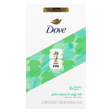 Dove limited edition front packaging showing FIFA design and product benefit