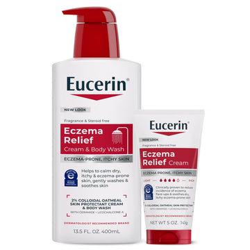 Eucerin front packaging showing bundle and clear eczema care benefits