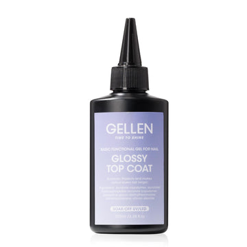 GELLEN front bottle showing large 100ml capacity and clear high-gloss benefit