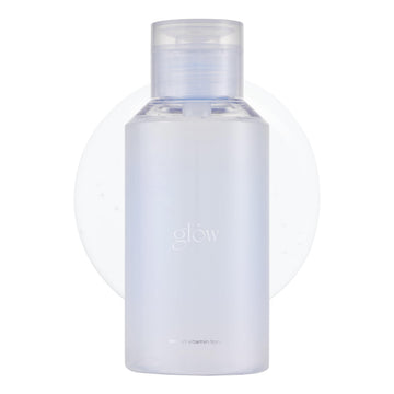 glow front packaging bottle showing clean label and size benefit