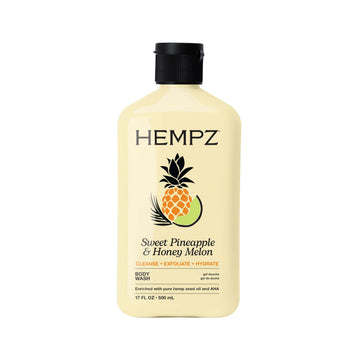 Hempz front bottle showing label and 17 fl oz size for clear product identification and benefits