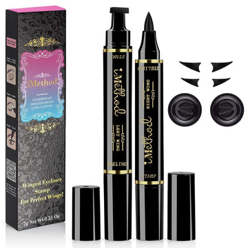 iMethod dual-ended pen front view showing stamp and liner for fast application