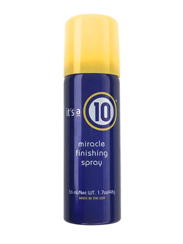 It's A 10 front packaging showing 1.7 oz bottle and brand logo, delivers lightweight shine