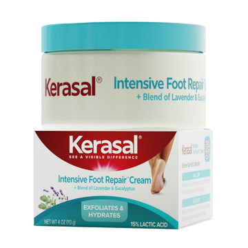 Kerasal front jar 4 oz showing product packaging and easy use