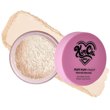 KimChiChic front packaging showing powder and puff for easy mattifying