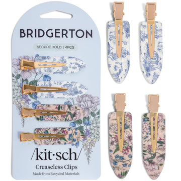 Kitsch front packaging showing Bridgerton Toile in Bloom and four clips, gift-ready benefit