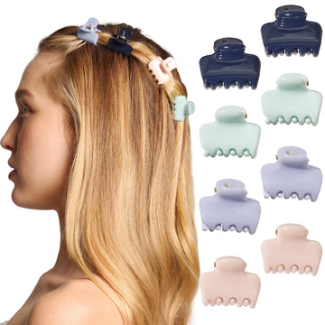 Kitsch mini claw clips front packaging showing set and colors