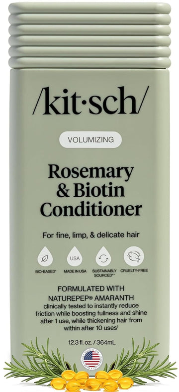Kitsch front packaging showing volumizing conditioner and benefit of fuller hair
