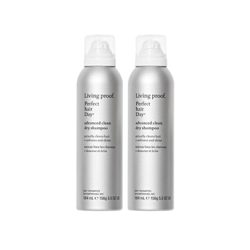 Living Proof front packaging showing sleek two-pack and brand appeal