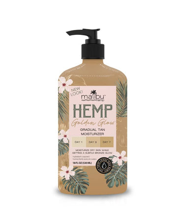 MalibuHemp front packaging showing bottle and brand, highlights hydration benefit