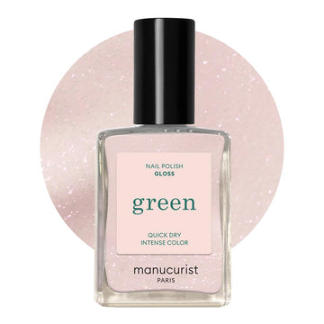 Manucurist bottle front view showing shade and eco-friendly brand benefit