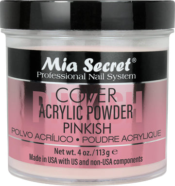 Mia Secret front packaging showing 4oz jar and color benefits