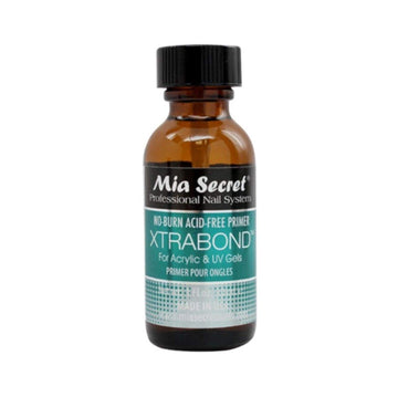 Mia Secret Xtra Bond bottle front view shows label and easy-pour cap for precise application