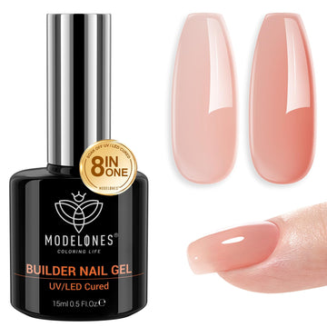 modelones bottle front view showing apricot blush shade and multi-purpose benefit
