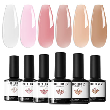 modelones front packaging displaying six jelly gel bottles and gift box benefit: ready-to-gift