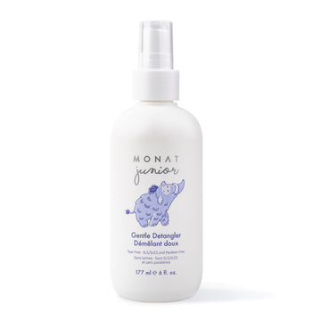 MONAT Junior front packaging showing bottle and label, easy identification benefit