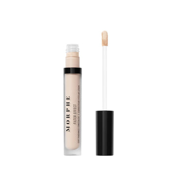 Morphe front packaging tube showing shade Light 2 Cool and benefits