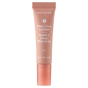 Naturium Phyto-Glow front packaging showing Latte tint and glossy finish benefit