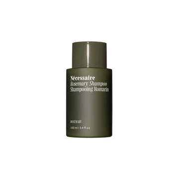 Nécessaire bottle front packaging showing rosemary shampoo for gentle strengthening