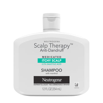 neutrogena front packaging showing bottle and branding benefit of clear dandruff control