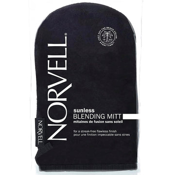 Norvell mitt front view showing shape and thumb for controlled application benefit