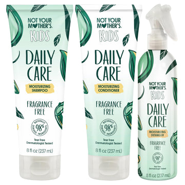 Not Your Mother's front packaging showing the three-piece fragrance-free kids set benefits