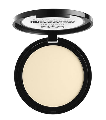 NYX PROFESSIONAL MAKEUP front compact view showing banana shade and matte benefit
