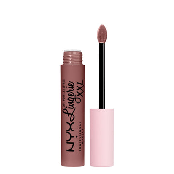 NYX PROFESSIONAL MAKEUP front packaging showing shade Unhooked and slim tube benefit lasting wear