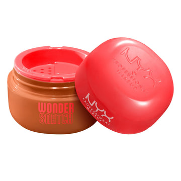NYX PROFESSIONAL MAKEUP front packaging showing Cinnamon Catch and benefits