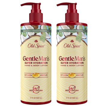 Old Spice bottle front packaging showing brand and hydrating benefits
