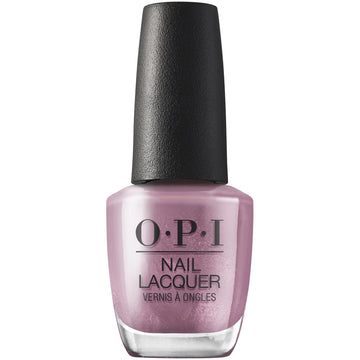 OPI Cyborn Again front bottle showing metallic lilac polish and branding