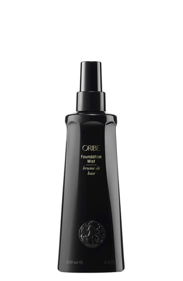 Oribe Foundation Mist front packaging showing product and benefits