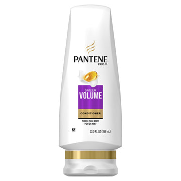 Pantene Pro-V sheer volume front packaging showing bottle and lightweight benefit