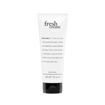 philosophy fresh cream front packaging showing bottle and label for product clarity