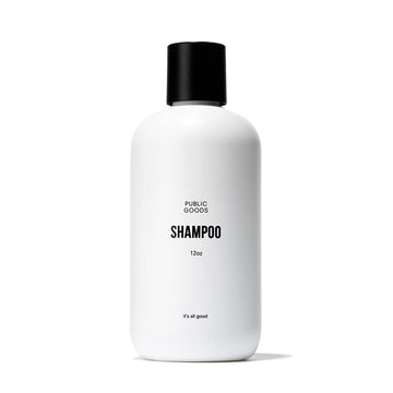 Public Goods front bottle view showing clean minimal packaging and gentle formula benefit