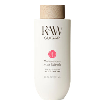 RAW SUGAR front packaging showing watermelon mint fragrance and benefits