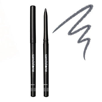 Sandstone Scandinavia eyeliner pencil front packaging showing product benefits